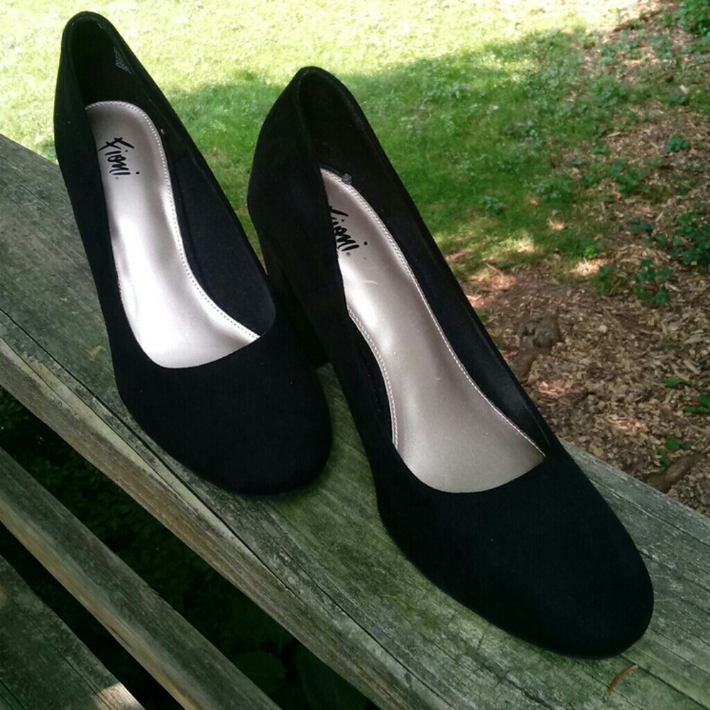 Faux suede 4" heel